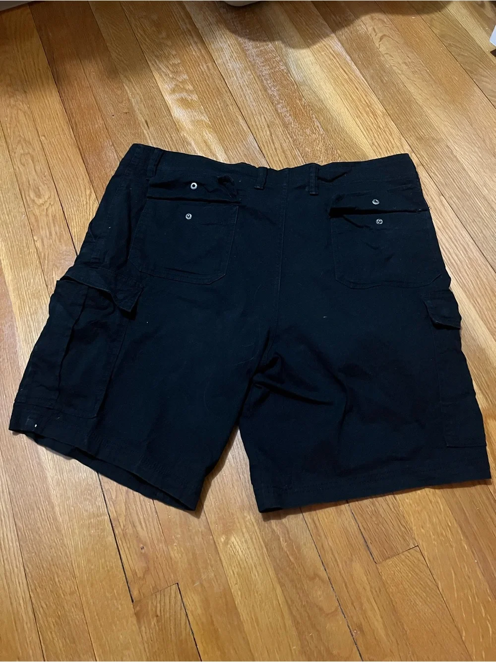 George Black Cargo Shorts with Utility Pockets